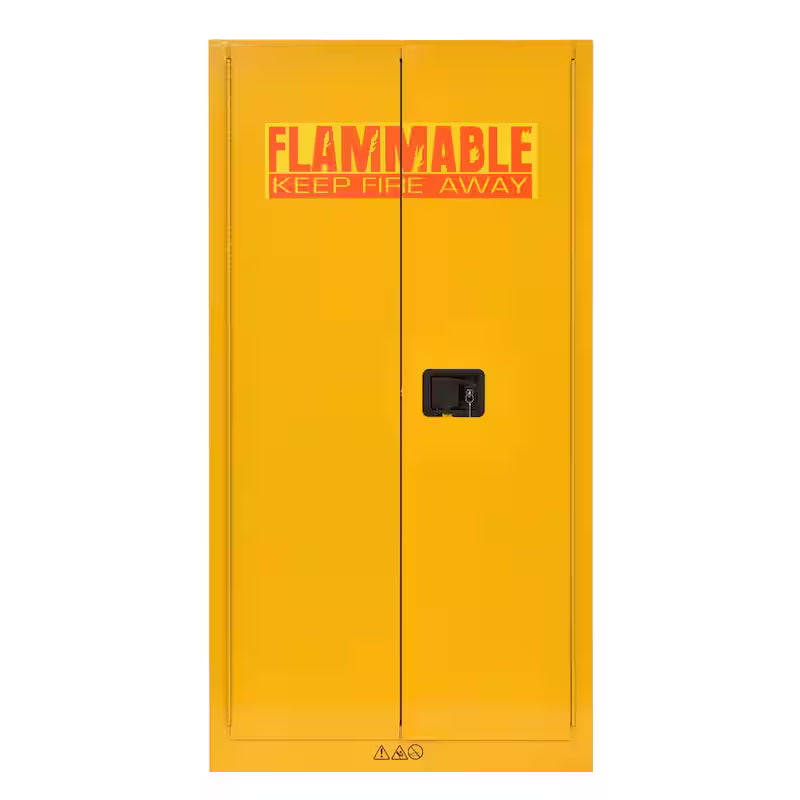 Steel Freestanding Garage Cabinet in Safety Yellow M445058