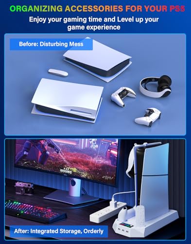 PS5 Cooling Station with Controller Charging Station A640997