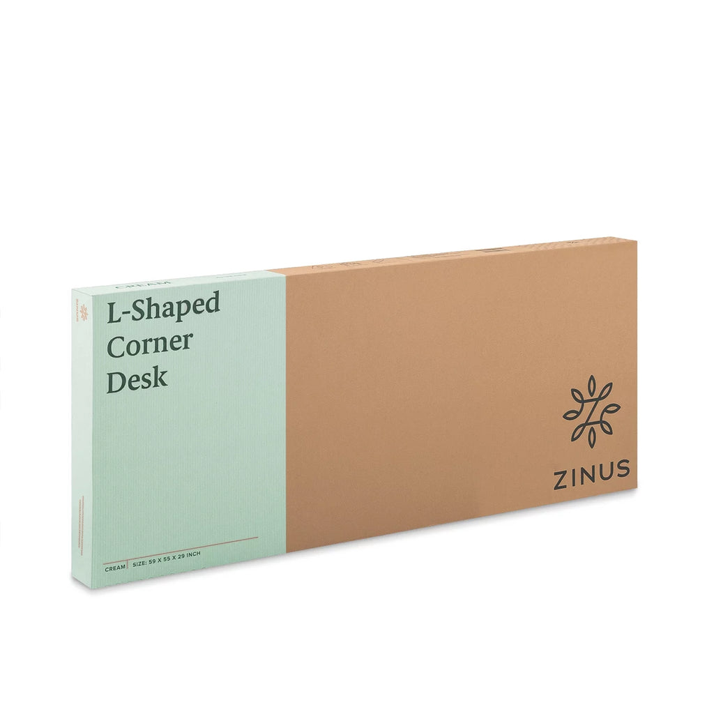 Cream L-Shaped Corner Desk I367674