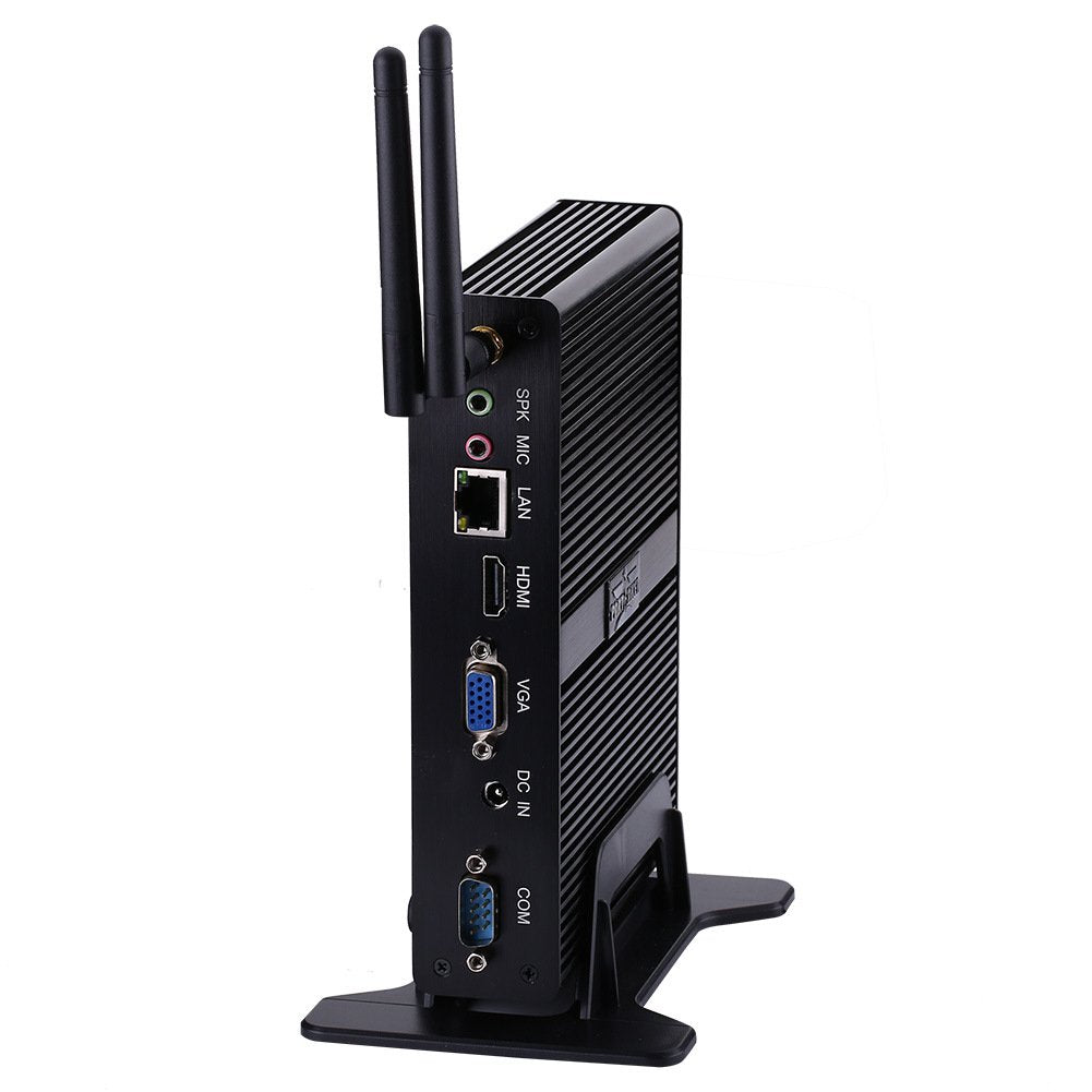 Black Fanless Mini PC with 8G RAM 512G SSD M940