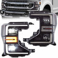 LED Headlights Assembly with Sequential Turn Signal and Dynamic Animation DRL N197721