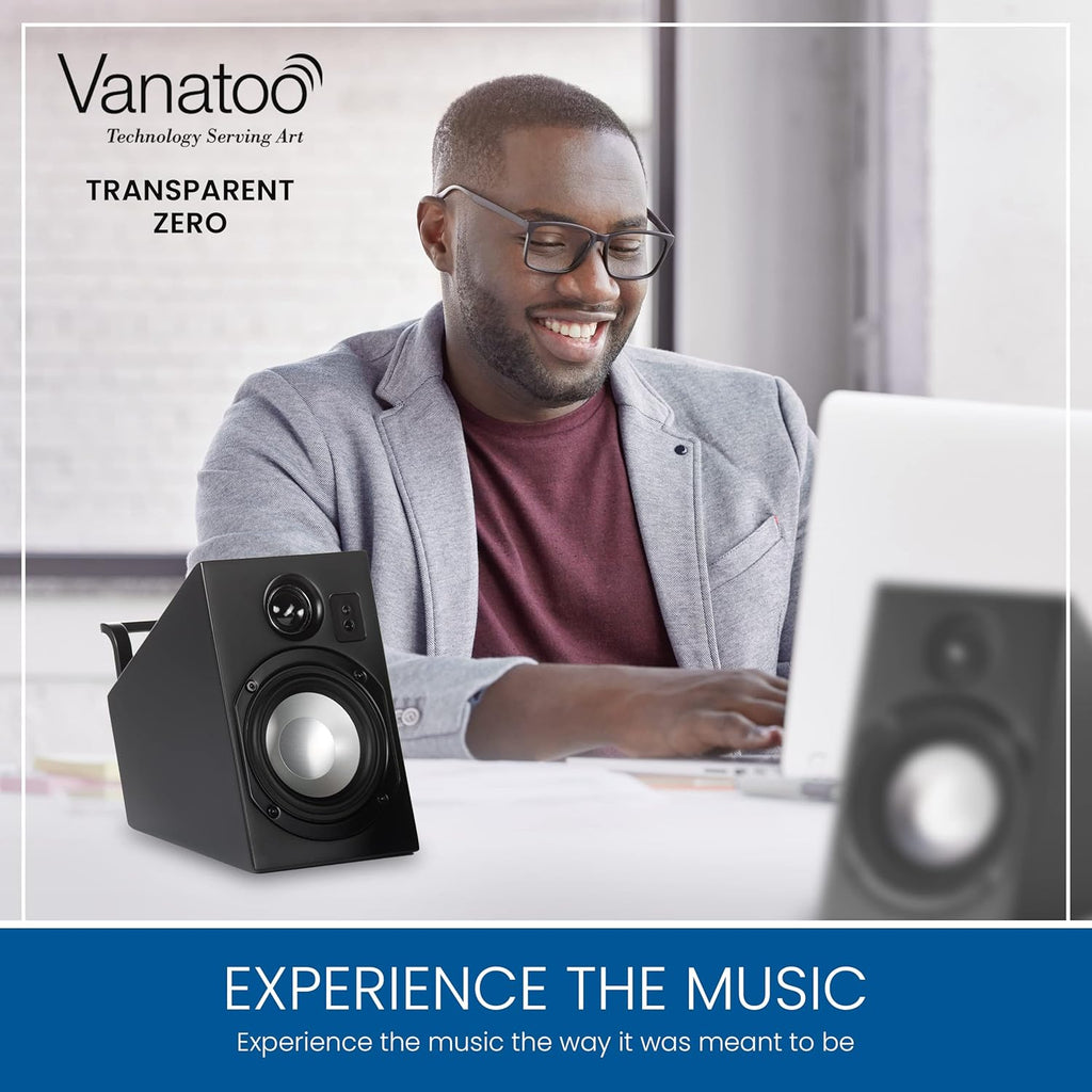 Black Set of 2 Powered Speakers U9364