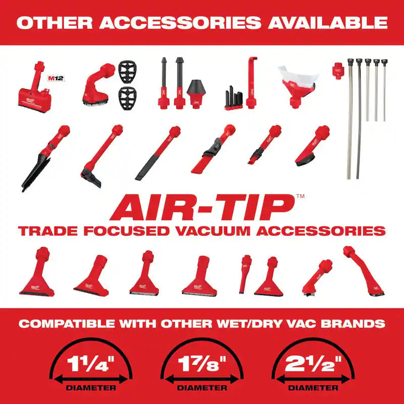 18-Volt Cordless Wet/Dry Vacuum with Crevice and Nozzle Kit M265