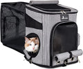 Expandable Pet Carrier Backpack with Breathable Mesh D60090