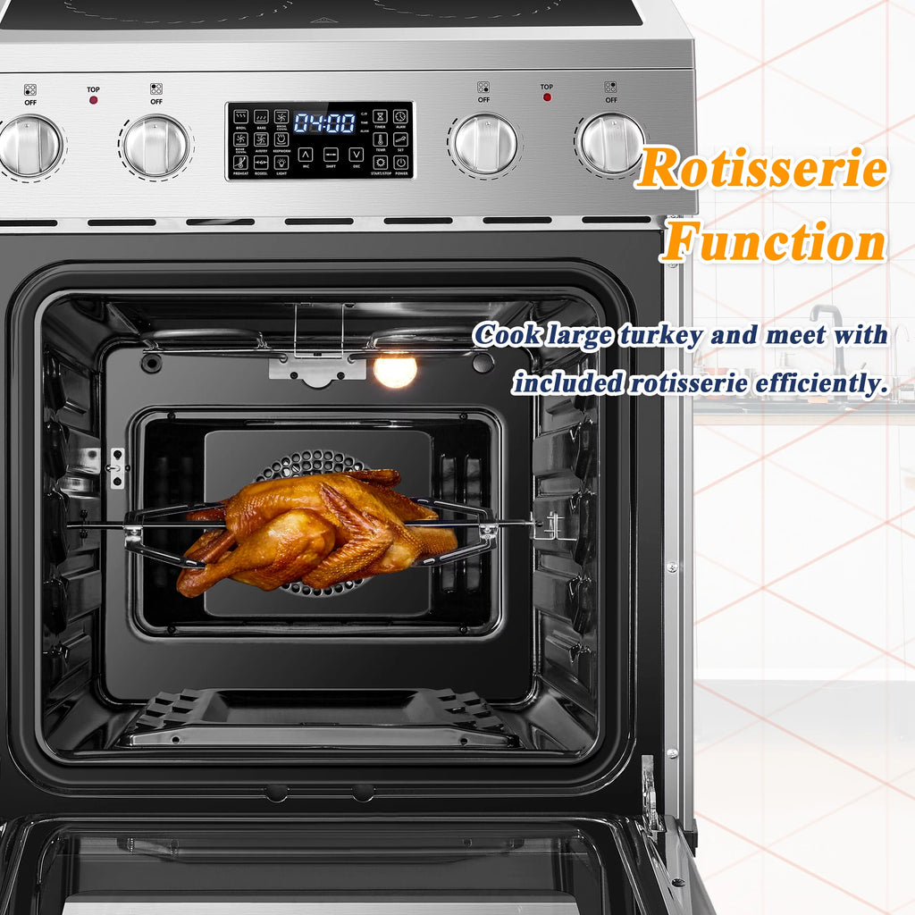 24 inch 2.9 Cu.ft Freestanding Electric Range with Convection Oven Y103