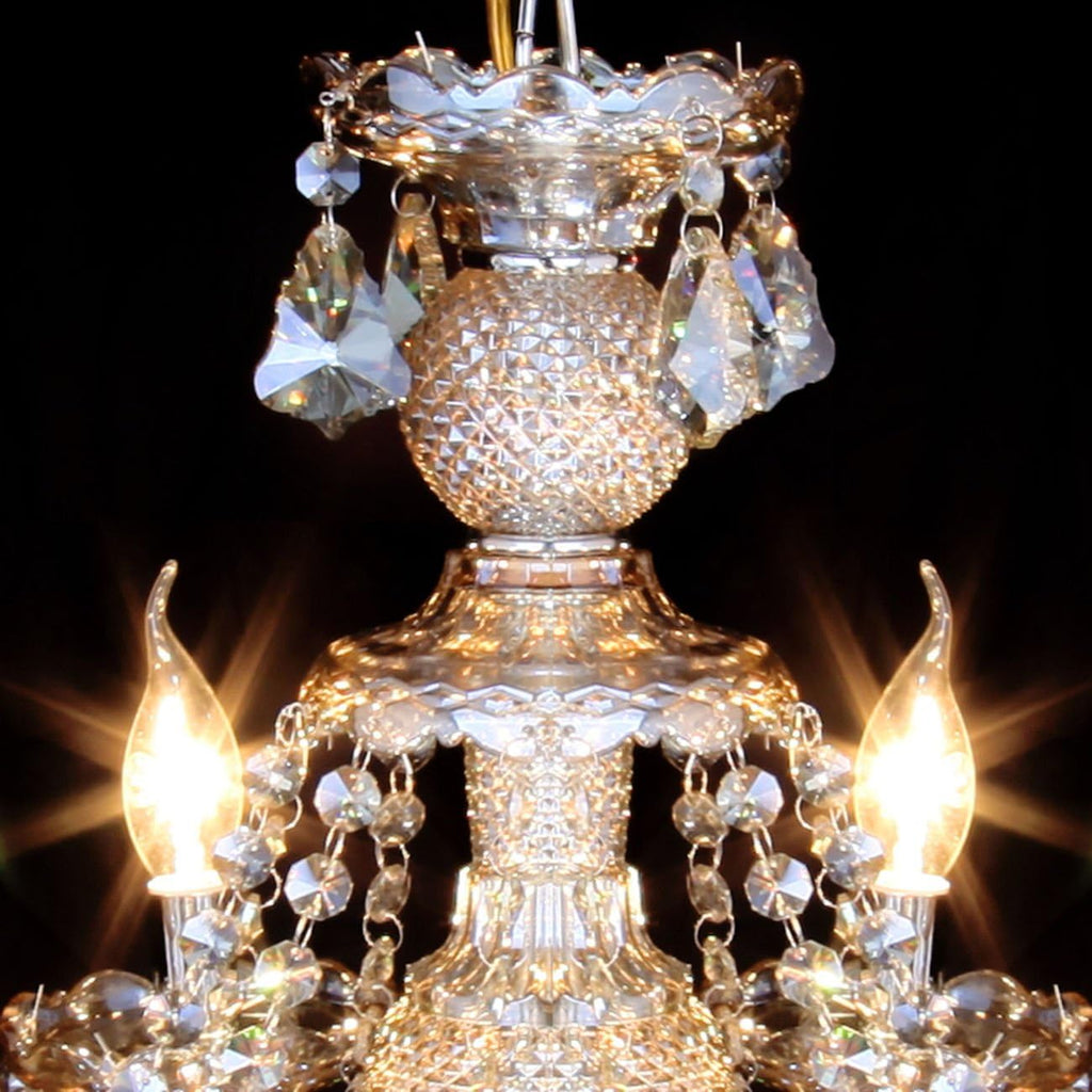 15 Lights Cognac K9 Crystal Chandelier I872