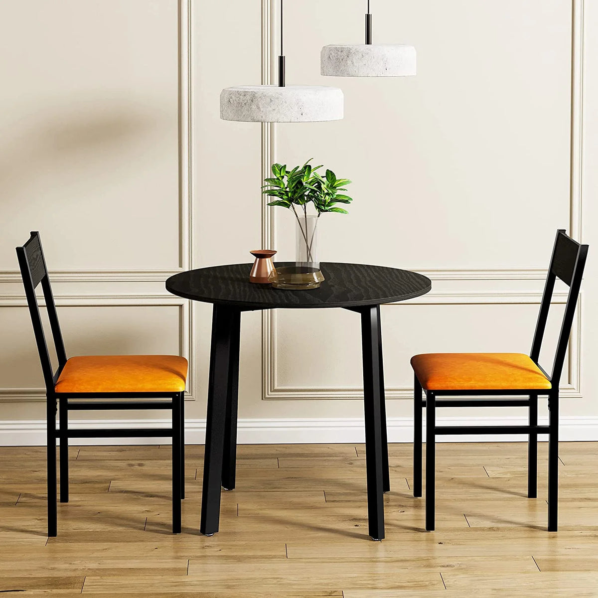 3 Piece Dining Table Set with Cushioned Chairs U256