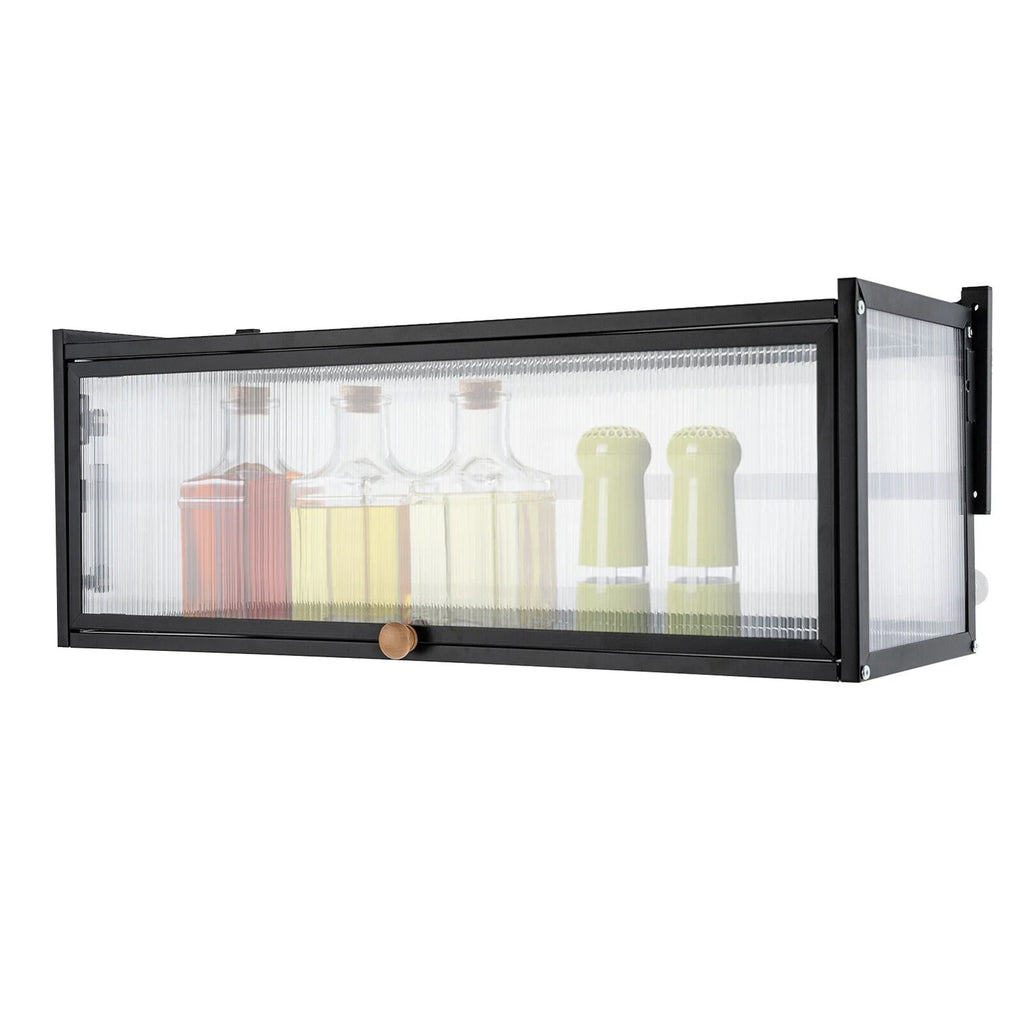 Black Wall Mount Storage Cabinet C81754