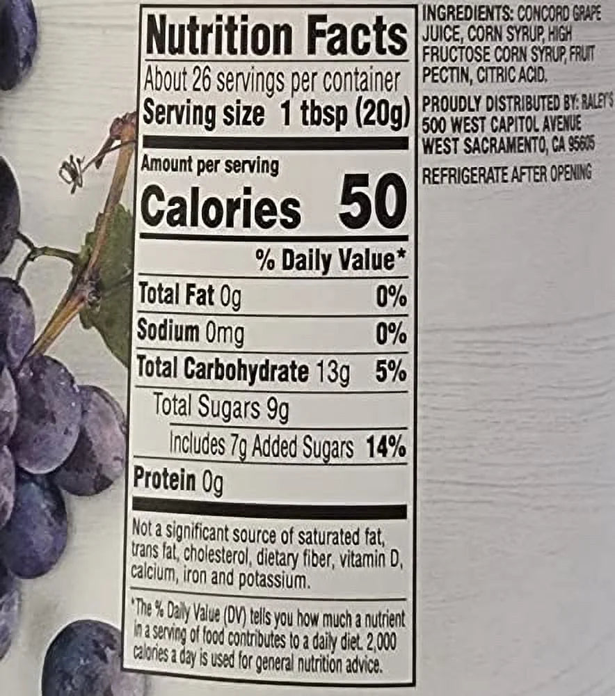 Grape Jelly 18 Ounces Pack Of 4 Glass Jars C9446