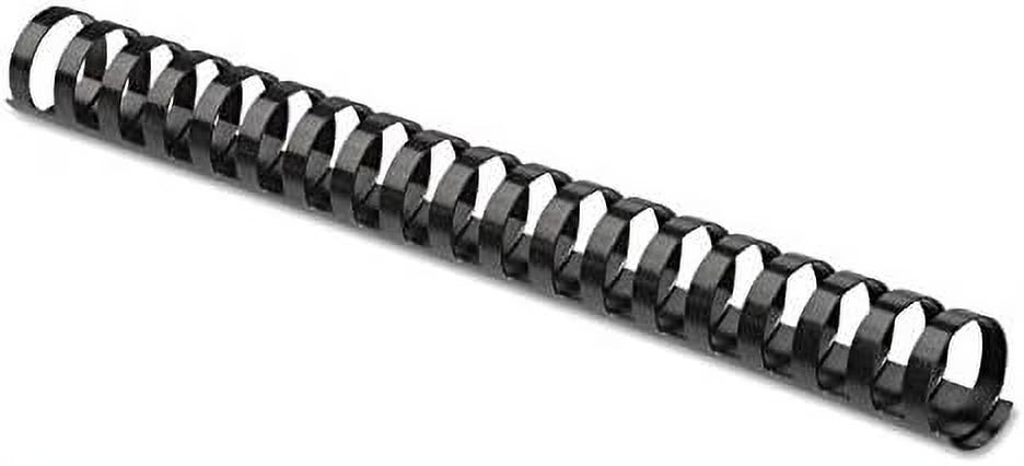 Plastic Comb Bindings, 1" 200-Sheet Capacity, Black, 10 Per Pack [Set Of 2] V931682
