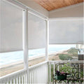 Ivory Roller and Solar Shades Exterior 5% Openness Screen B4339