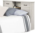 Full Winter Oak Bookcase Headboard V2065