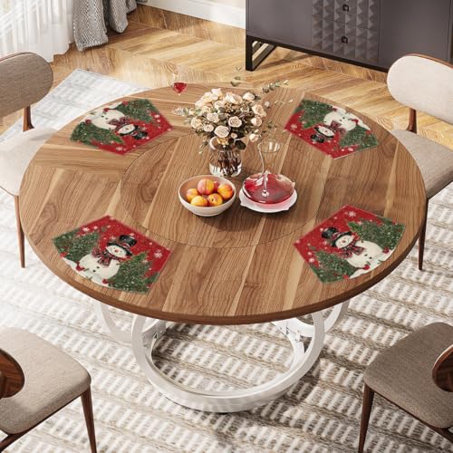 Snowman Cardinals Trees Christmas Placemats Set of 4 X608