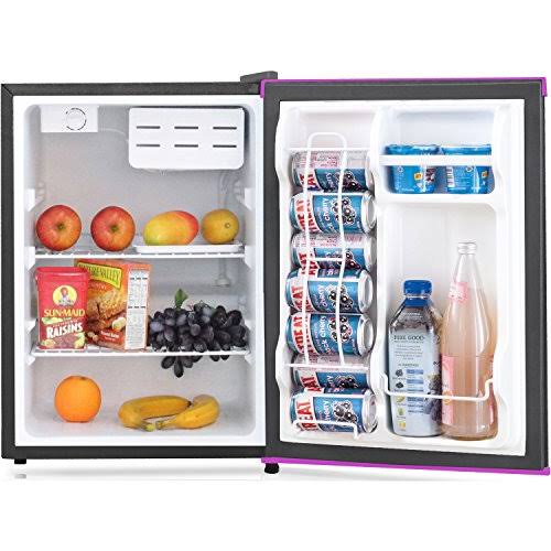 Black/Pink Trim Compact Refrigerator D32908