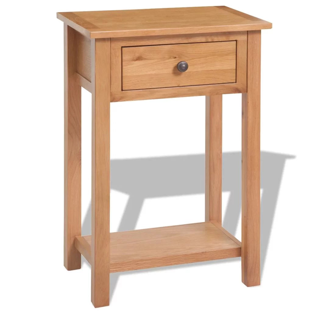 Solid Oak Wood Console Table E513