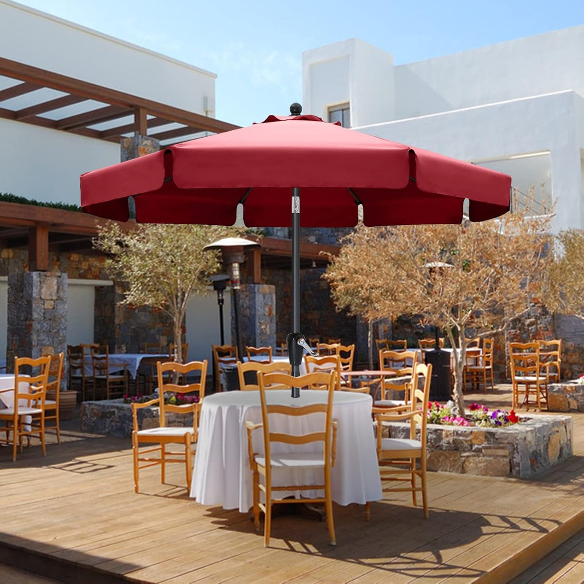 10' Blue Patio Umbrellas D83363