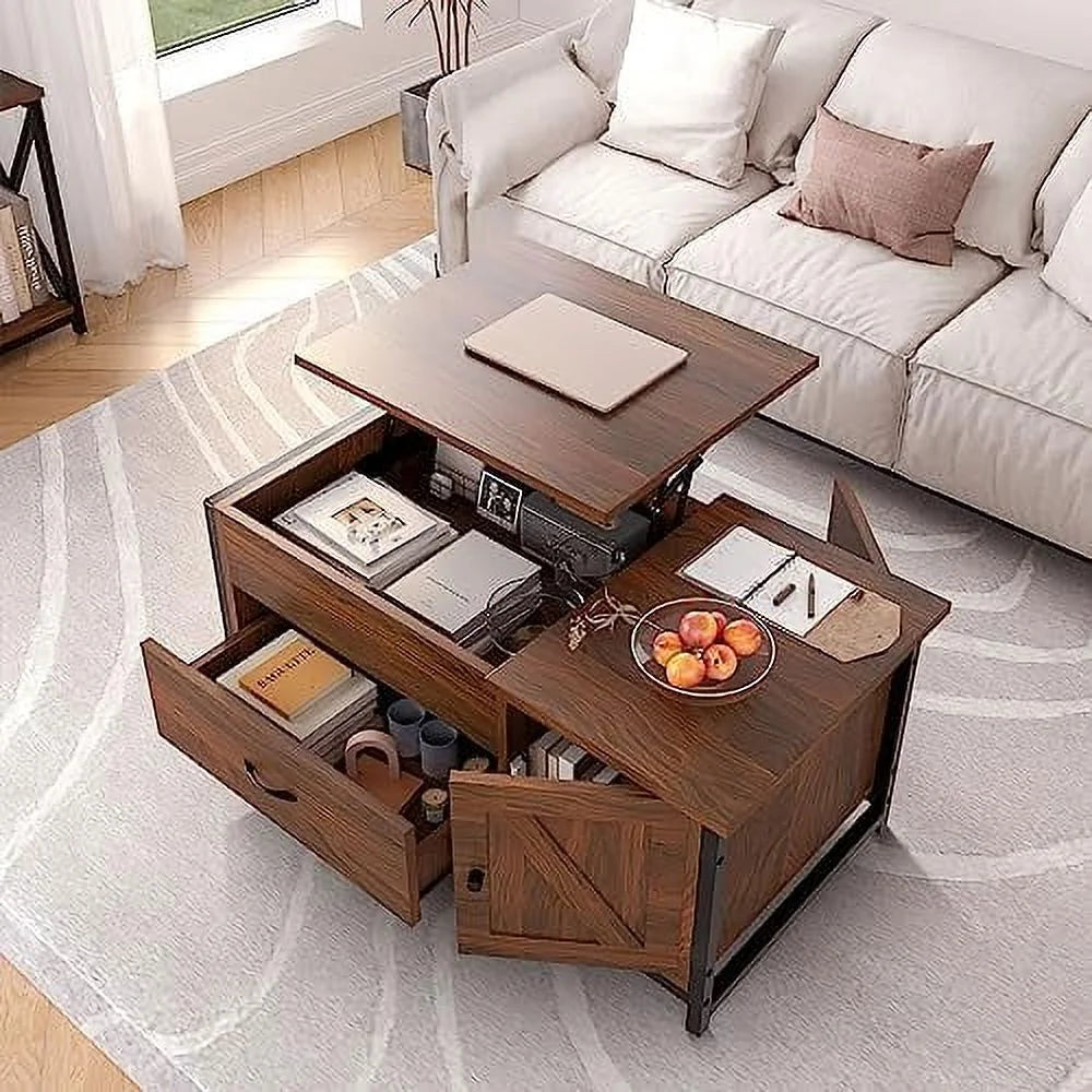 41.7" Lift Top Coffee Table with Drawer and Hidden Compartment H17169