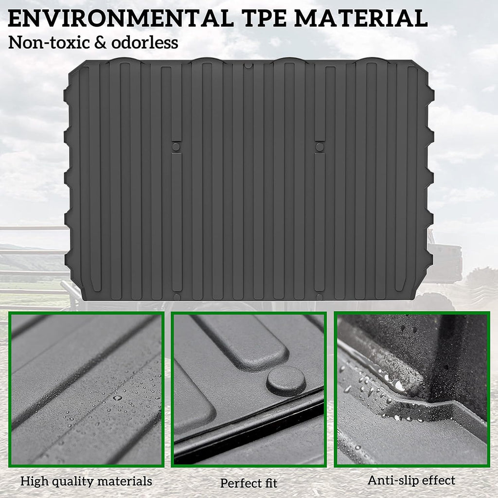 Rubber TPE Rear Cargo Bed Mat for Polaris Ranger XP 1000 Crew O151311