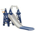 3 in 1 Kids Slide and Swing Set with Basketball Hoops T6429