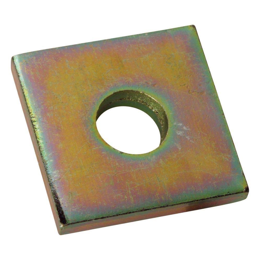 3/8 in. Square Strut Washer Gold Galvanized 50 Pieces R510723