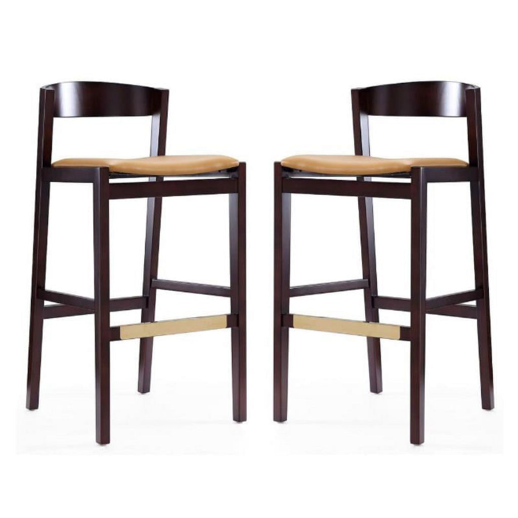 Faux Leather Barstool Set of 2 X82361