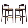 Faux Leather Barstool Set of 2 X82361