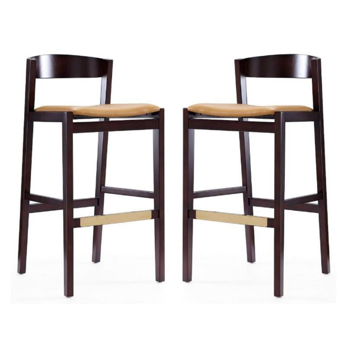 Faux Leather Barstool Set of 2 X82361
