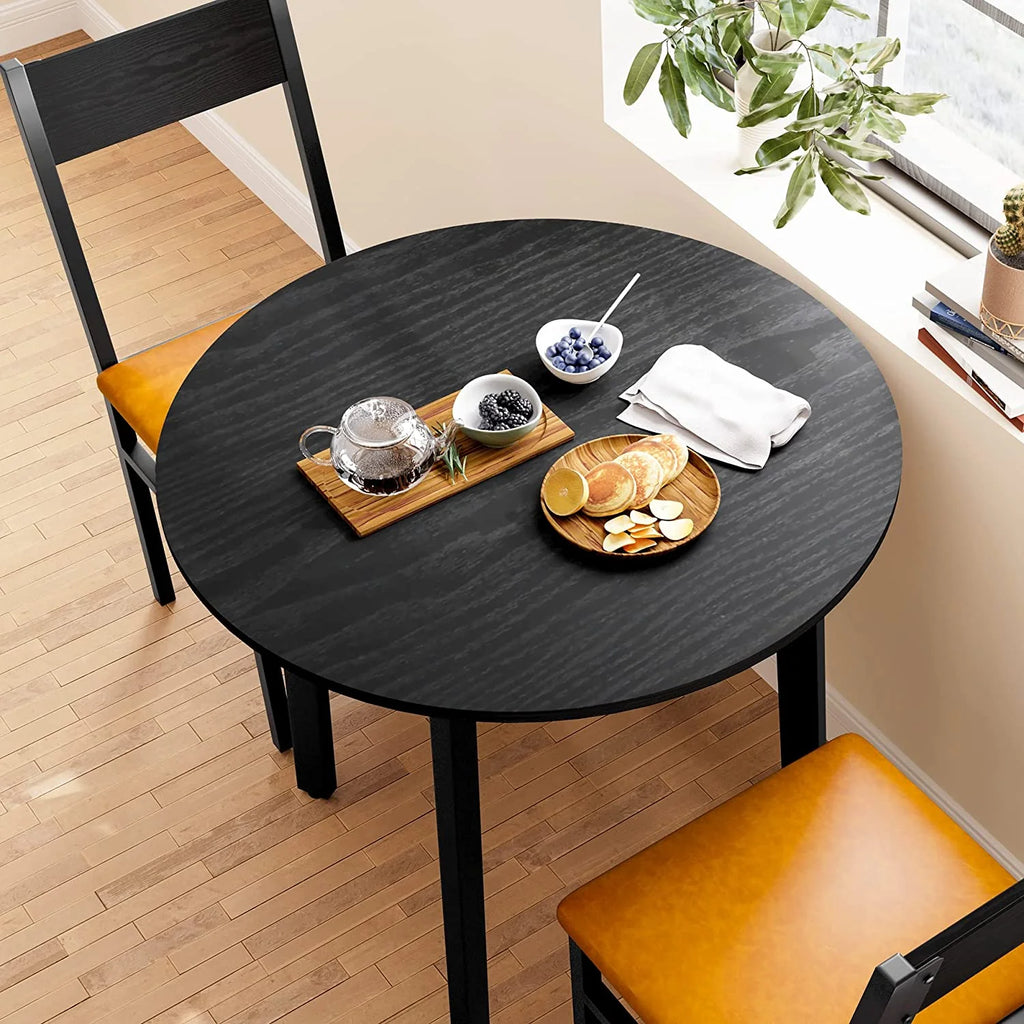 3 Piece Dining Table Set with Cushioned Chairs U256