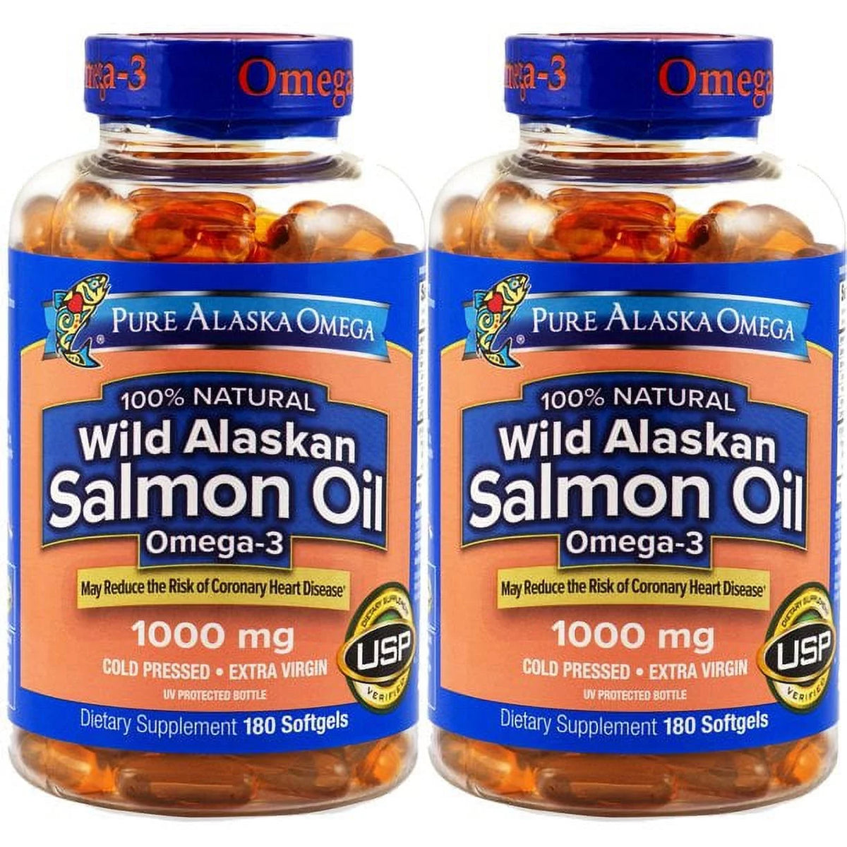 180 Ct Wild Salmon Oil Softgel A640820