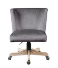 Grey Velvet Office Chair M972