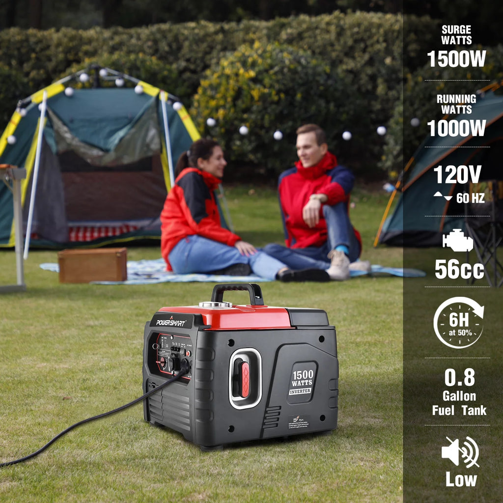 1500 Watt Portable Gas Power Inverter Generator Z8658