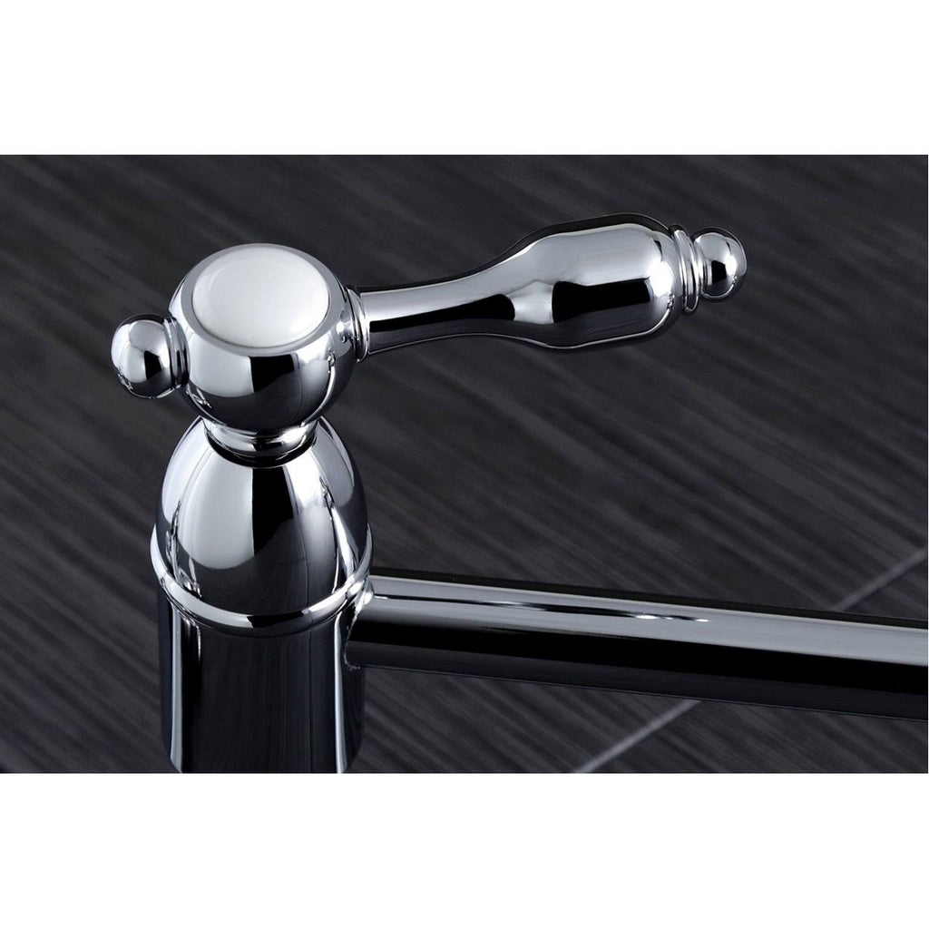 Matte Black Wall Mount Pot Filler Kitchen Faucet P7991