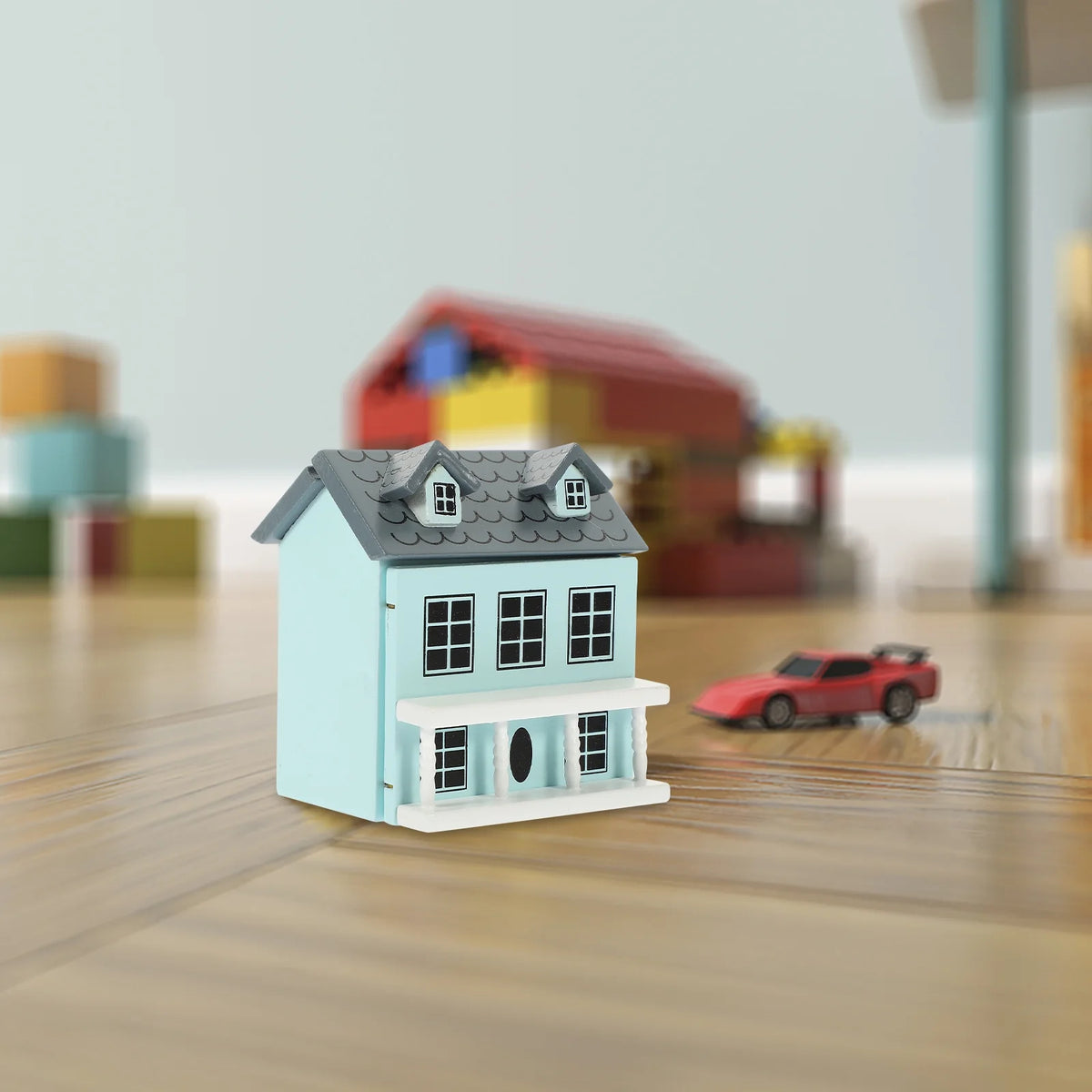 Miniature Wooden Doll House Villa S183