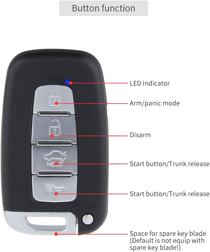Rolling Code Universal PKE Car Alarm System G67158