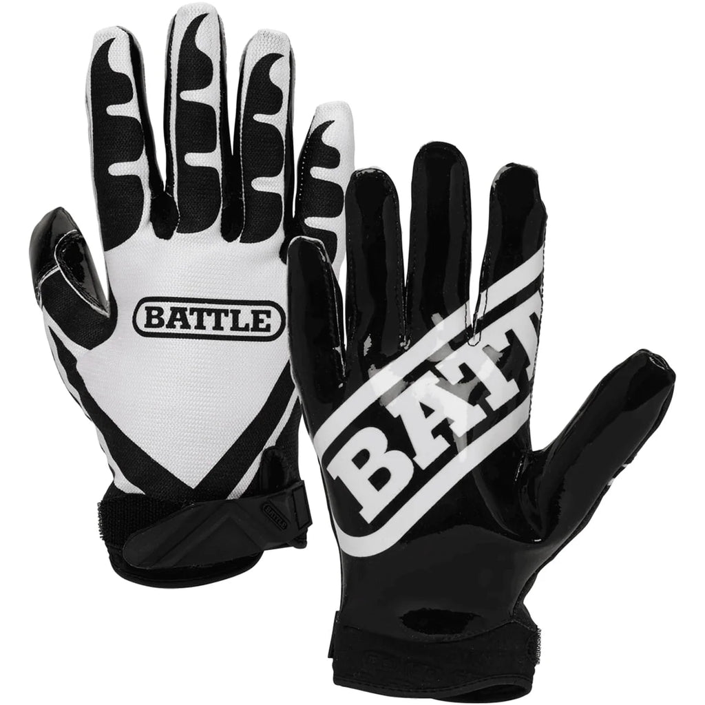 Football Gloves Large Black/White K64393
