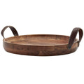 Acacia Wood Round Serving Tray V6812