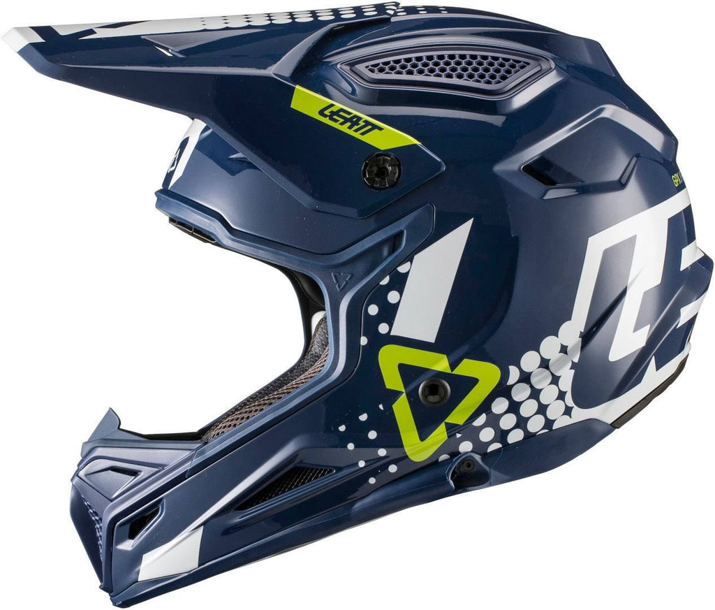 White-Turquoise-Blue Motocross Helmet Size M V231881
