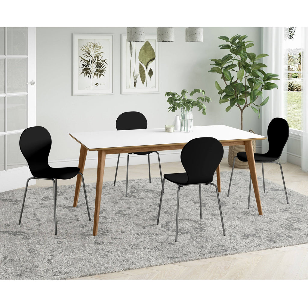 Red Armless Dining Chair (Set of 4) D924