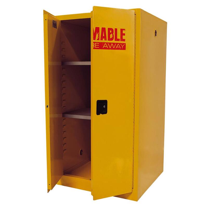 Steel Freestanding Garage Cabinet in Safety Yellow M445058