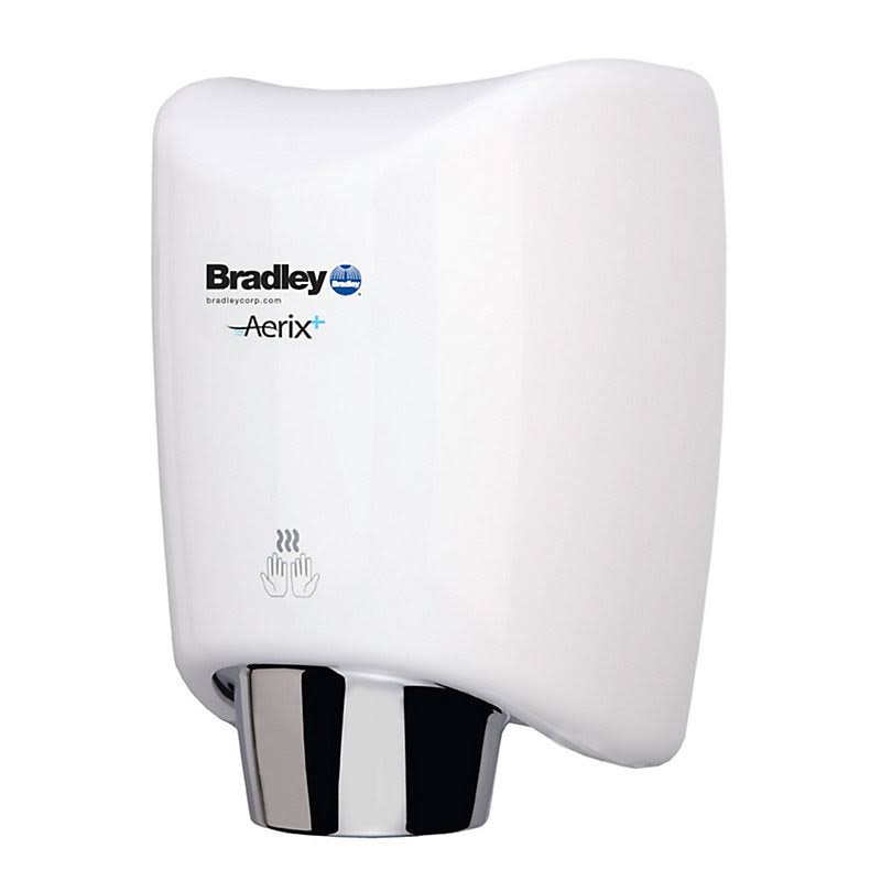 Bradley Surface-mounted Sensor-Operated Hand Dryer with Cast Aluminum Cover Q711