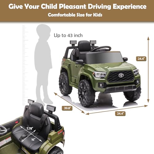 12V Black Kids Ride on Truck with Remote Control Q268