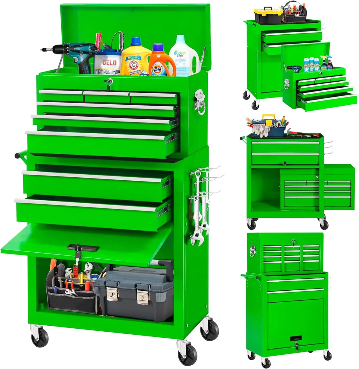 Rolling Metal 8 Drawer Tool Chest & Cabinet B711691