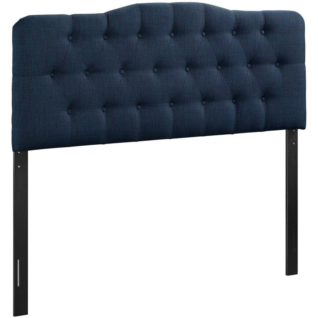 Navy Fabric Headboard Queen B521784