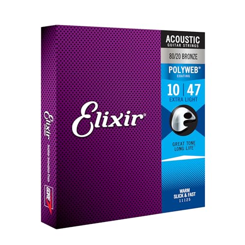 6 String Set Extra Light 80/20 Bronze Acoustic Guitar Strings L5926