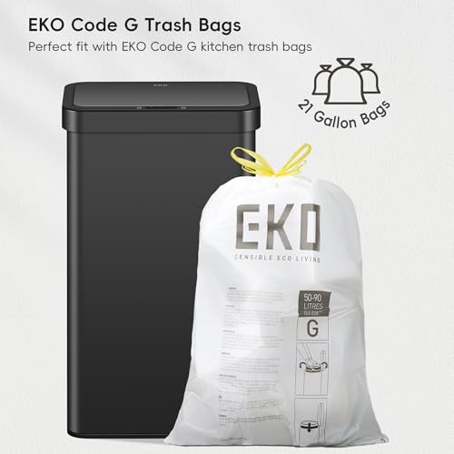 Brushed Stainless Steel Touchless Motion Sensor Trash Can, 50 Liter U681468