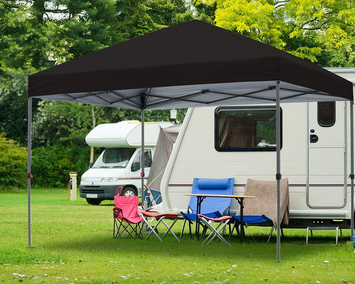 10x10FT Pop Up Canopy Tent with Wheeled Carrying Bag N2646