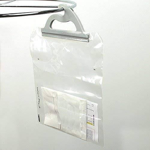 Hanging Storage Bags, 15-Pack of 10 x 12.5-inch Clear Plastic Bags A63099