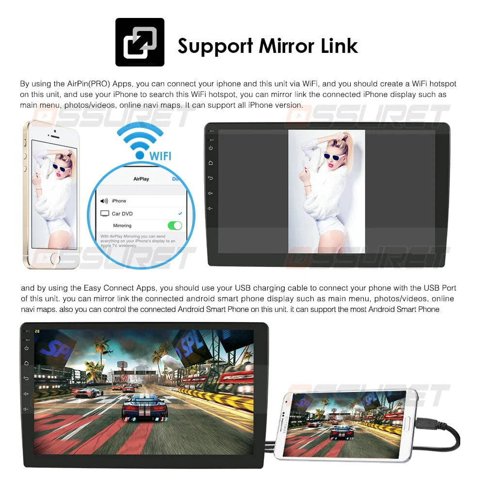 Android 12 2+32GB Car Stereo Radio Carplay GPS Navigation O1910