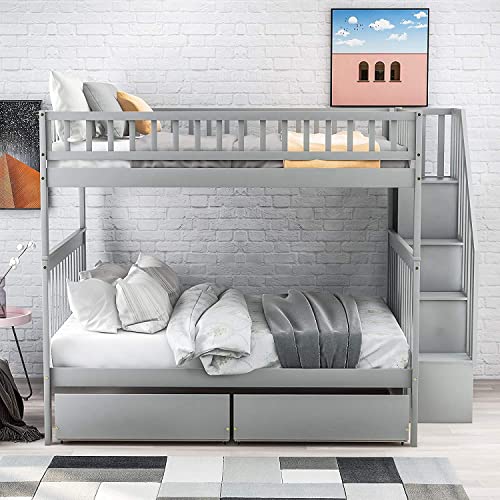 Queen Size Murphy Bed with Storage Drawer and Charging Station D726