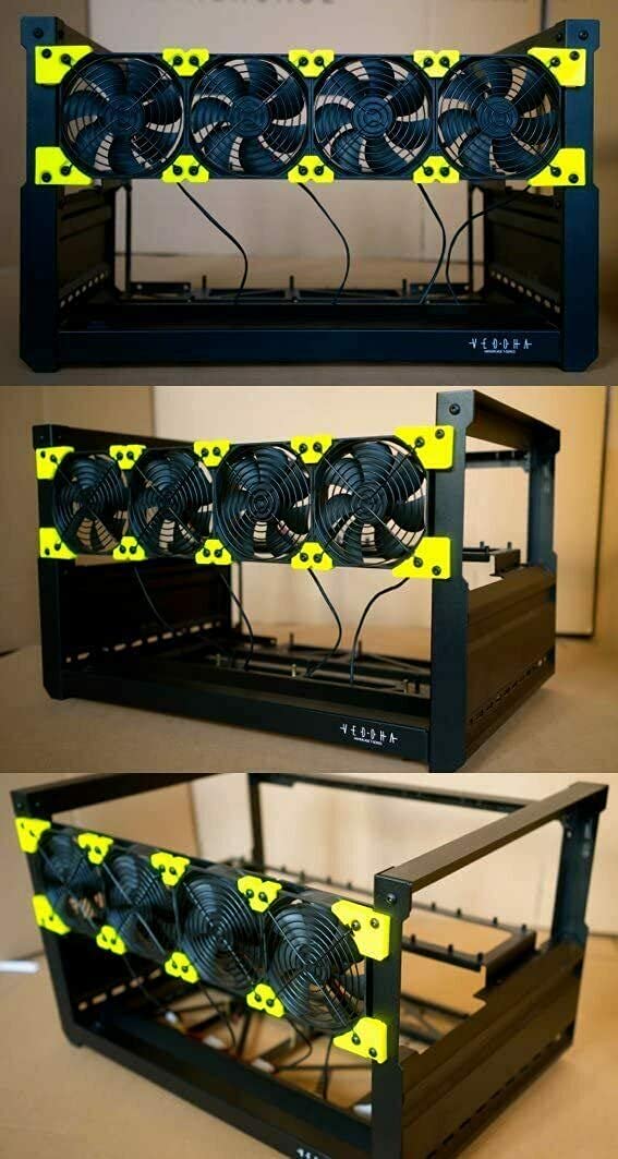 6/8 GPU Aluminum Open Air Frame Case Miner X37567